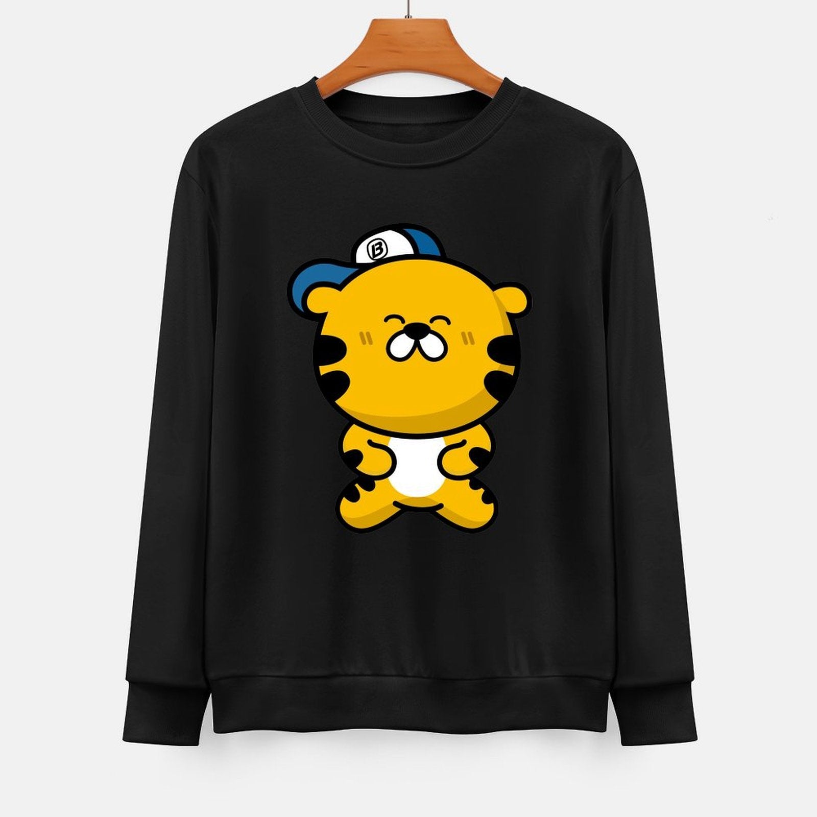 Front Patterned Long Sleeve TopRegularFit SmoothWear